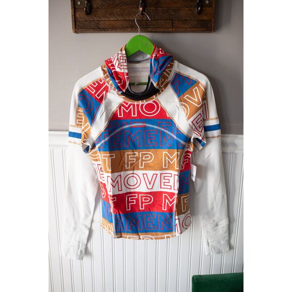 Free People Dawn To Dusk Printed Hoodie Small - Picture 5 of 6